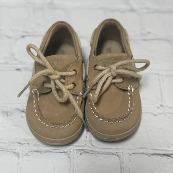 Sperry Intrepid Tan Toddler Boat Shoes - Picture 5 of 6